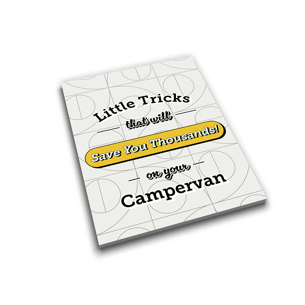 Cover of our DIY campervan design guide showing money-saving planning tips for custom van builds