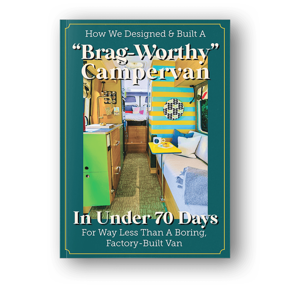 Cover of our DIY campervan guide explaining how we built a custom Sprinter van in less than 70 days
